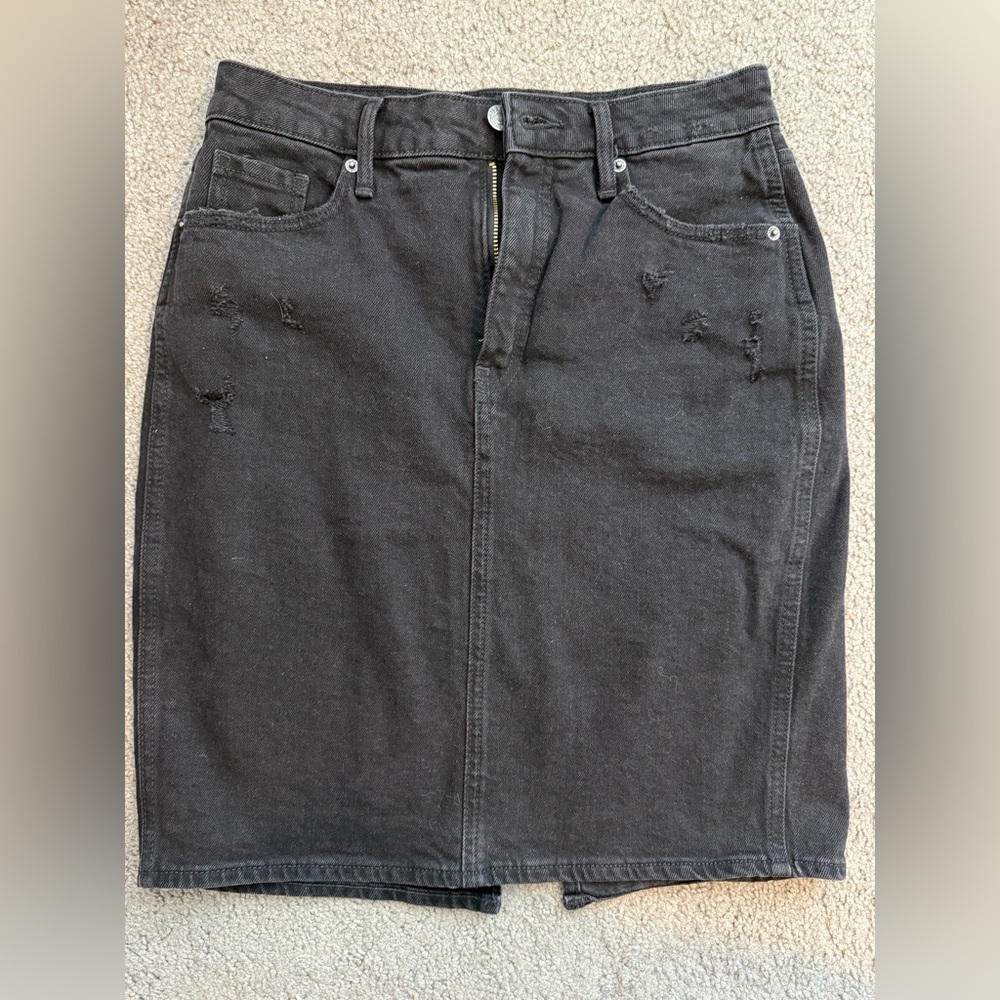 Old Navy Black Denim Skirt